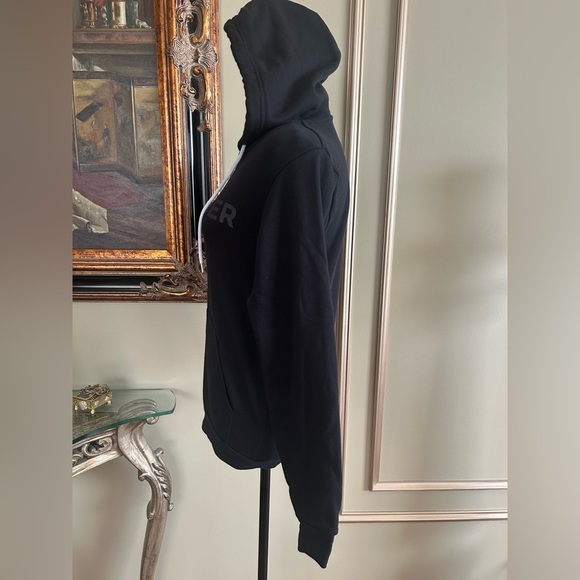 Roadster Black Zip Hoodie Sweatshirt Fleece Zip-Up Jacket Athleisure Size XS - Picture 4 of 8